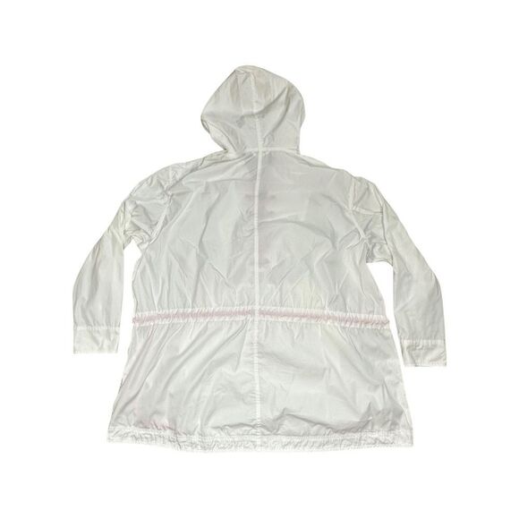 FREE PEOPLE White Oversized Lace Up Hooded Pullover Jacket Size Small - Picture 7 of 12